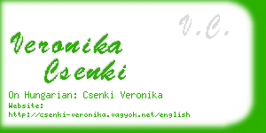 veronika csenki business card